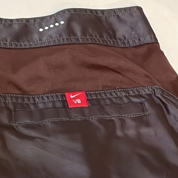 Nike shorts Volleyball Board swimwear hybrid Brown athletic VB Sz 34 - Picture 3 of 8
